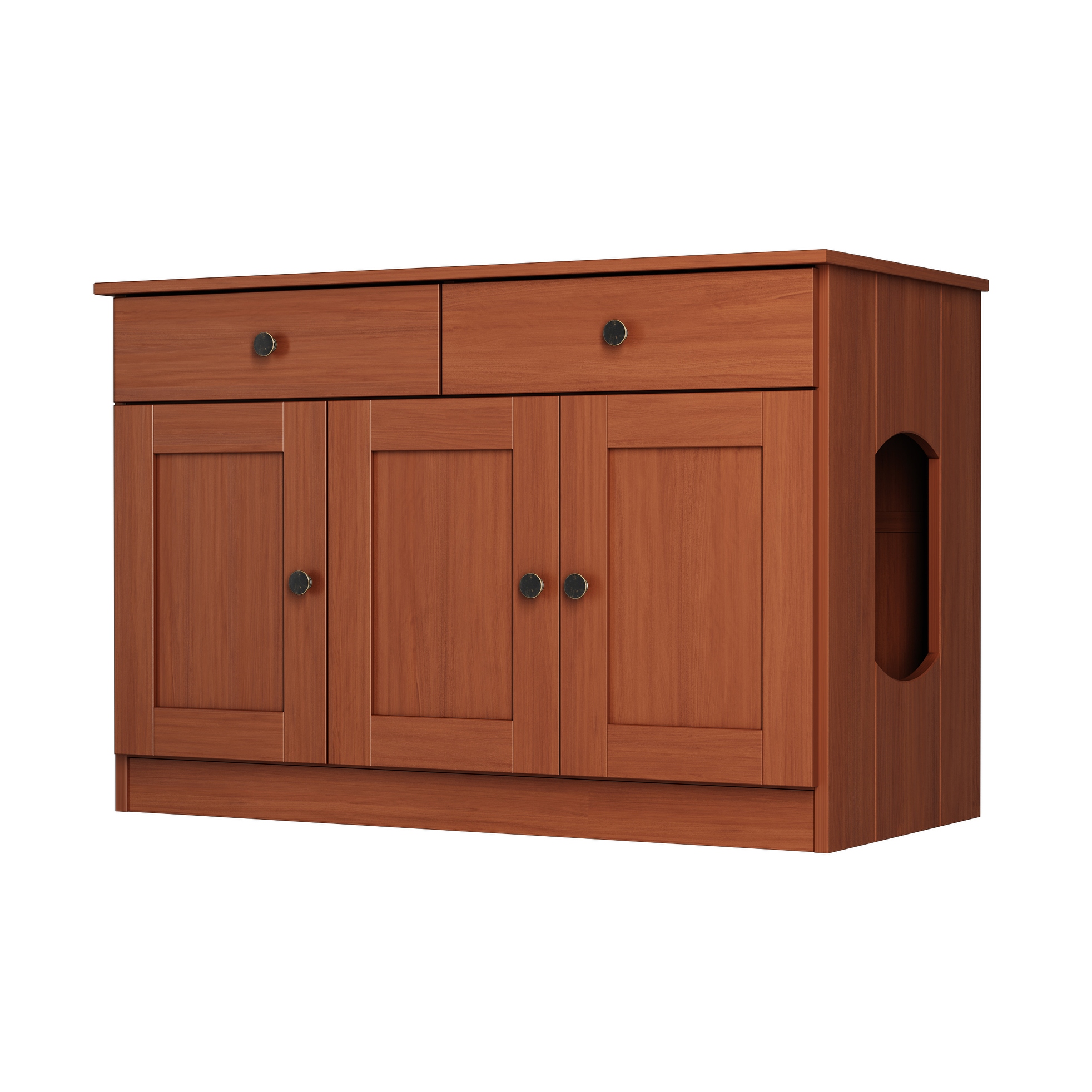 Palace Imports 100% Solid Wood Ziva 3-Door Cat Litter Box Palace Imports 100% Solid Wood Ziva 3-Door Cat Litter Box